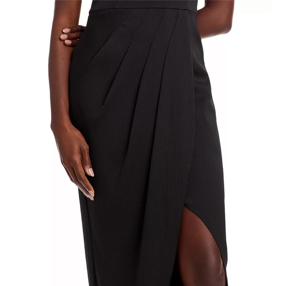 Aidan Mattox Strapless Feather Dress (6) - Picture 5 of 11